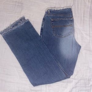 Express low rise bootcut jeans